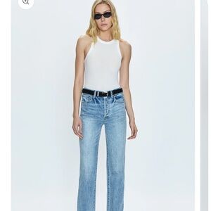 Pistola Cassie high rise straight leg jeans